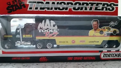 Vintage 1992 Matchbox SuperStar Transporter-Harry Gant #7 Mac Tools- 1/87 • $5