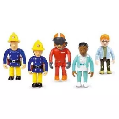 Fireman Sam Set Of 5 Articulated Figures Figure Play Set • $75