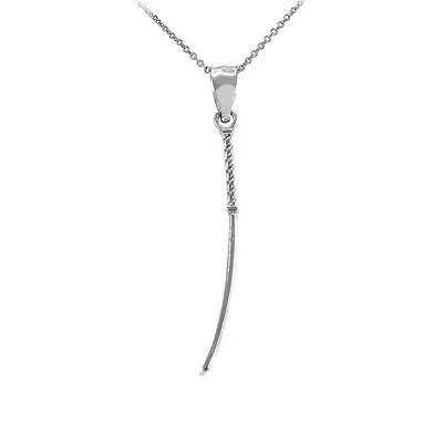 Sterling Silver Katana Japanese Samurai Sword Martial Arts Charm Necklace(Small) • $34.79