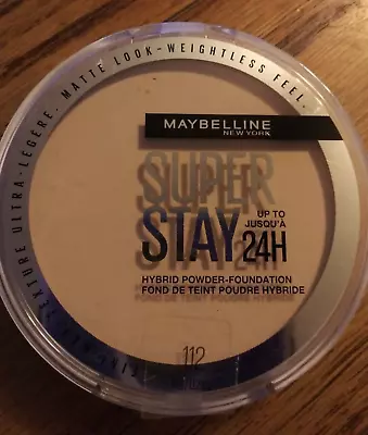 Maybelline NY Super Stay #112 Natural Ivory Hybrid Powder Foundation • $8.25