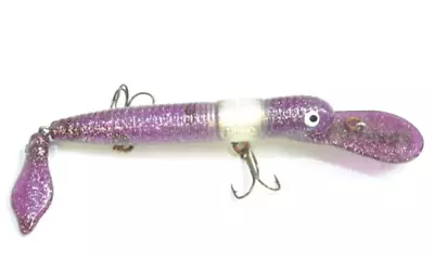 Vintage Mann's Hard Worm Jointed Fishing Lure • $15.99