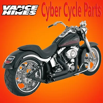 VANCE & HINES Shortshots Staggered Exhaust System 00-09 Harley Softail 47221 • $599.99
