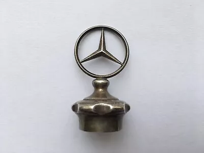 C1930s MERCEDES BENZ RADIATOR CAP SHAPED SILVER PLATED BOTTLE/DECANTER STOPPER • $63.13