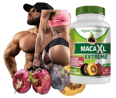 Organic Black Red Yellow MACA ROOT Powder Capsules For Men Women 60 EXTREME  • $12.33