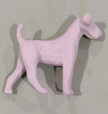 Vintage Midcentury Germany Terrier Dog Miniature Figurine Porcelain Marked 1840 • $22.99