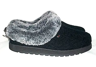 £31.99 • Buy SKECHERS. Bobs  Keepsakes Cosy Slippers In Black Knit Fabric Size 5.UK
