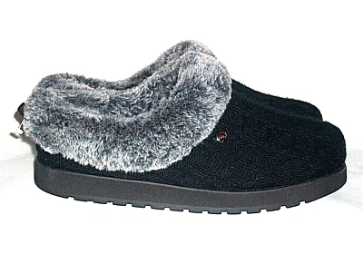 £31.99 • Buy SKECHERS. Bobs  Keepsakes Cosy Slippers In Black Knit Fabric Size 5.UK