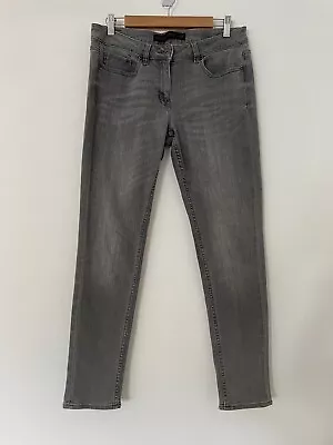 £13.99 • Buy NEXT Ladies Grey Relaxed Skinny Jeans 10R W31 L29 Cotton Blend Stretch
