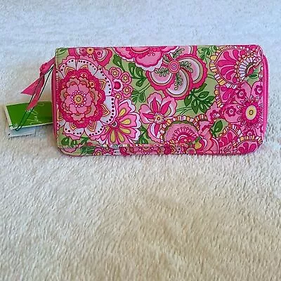 Vera Bradley Travel Wallet Organizer In Petal Pink RETIRED NWT • $64