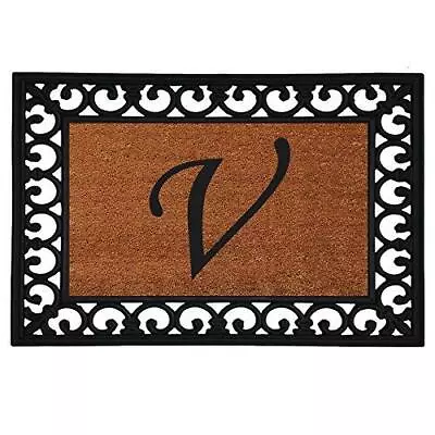 Calloway Mills 180041925V Monogram Insert Doormat 19  X 25  (Letter V) • $28.69