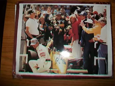 Al Unser Indy 500 Signed Autographed 8x10 Photo With Career Highlights • $12.95