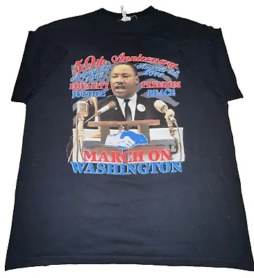 JERZEES Martin Luther King MLK March On Washington Men's Rap Style T Shirt XL • $18.88