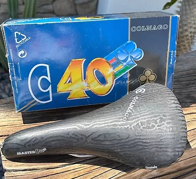 Vintage Colnago C40 Manganese Cyclist Seat Bike Saddle In Box • $79.99