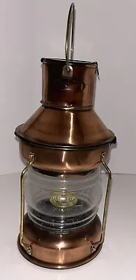 Antique Copper Oil Nautical Lantern ~ Made In Hong Kong • $21