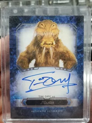 J'quille Topps Star Wars Masterwork Tim Dry On Card Autograph Ssp🔥 • £48.25