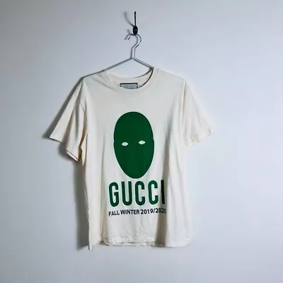 GUCCI Manifest Collection Mask T-Shirt Men's Size M Cotton White • $258.40