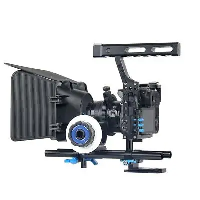 £136.60 • Buy DSLR Video Stabilizer Kit With 15mm Rod Rig Matte Box And Follow Focus- #1