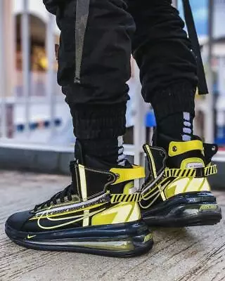 Nike Air Max 720 Saturn AS QS All Star Black VOLT NEON BV7786-001 SZ 10.5 Shoes • $299