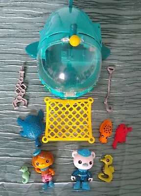 Octonauts Gup A With Captain Barnacles & Dashi + Accessories & Sea Creatures VGC • £19