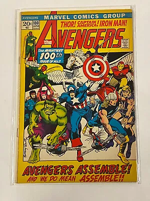 Avengers #100 - 1972 Marvel Comics - High Grade! Bagged Boarded Boxed TLC8941 • $49.95