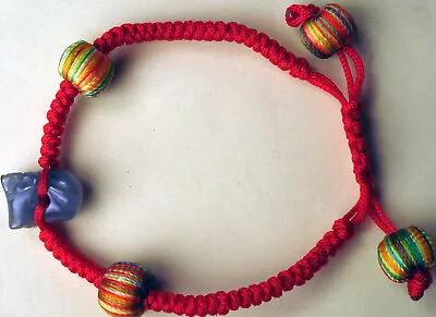 2024 Dragon Chinese New Year 1 Or 2 Zodiac Animal Jade Tied Silk Cord Bracelets • $3.99