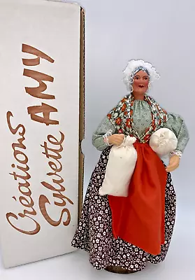 Santon De Provence French Peasant Woman W/sacks Terracotta Figurine 10  Signed • $25