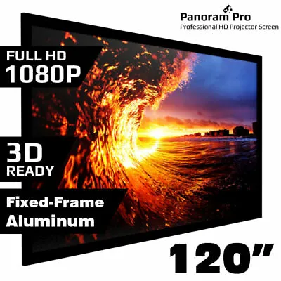 $245.95 • Buy 120  Inch Fixed Aluminum Frame Projector Screen Home Theatre HD TV Projection 3D