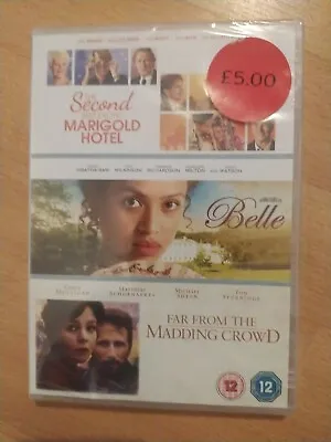 Brand New Sealed Triple DVD Marigold Hotel 2 Belle Far From The Madding Crowd • £3.70