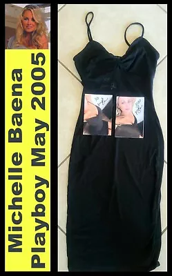 MICHELLE BAENA: Playboy Covergirl Owned/worn/signed Dress W/pics • $75