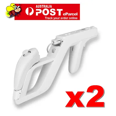 2x White Zapper Gun For Nintendo Wii Remote Controller Call Of Duty • $18.95