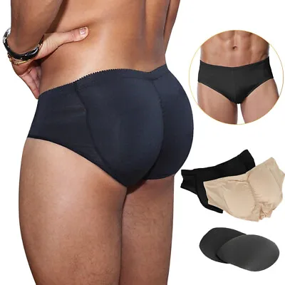 Men's Butt Lifter Padded Briefs Removable Pad Hip Enhancer Body Shaper Underwear • $19.79