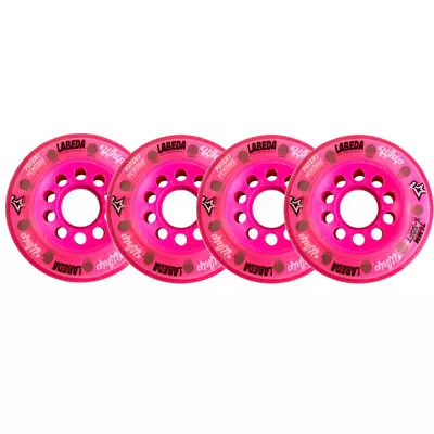 Labeda Whips Roller Hockey Wheels - Pink 4-Pack With Spacers - Choose Size/Color • $99.95