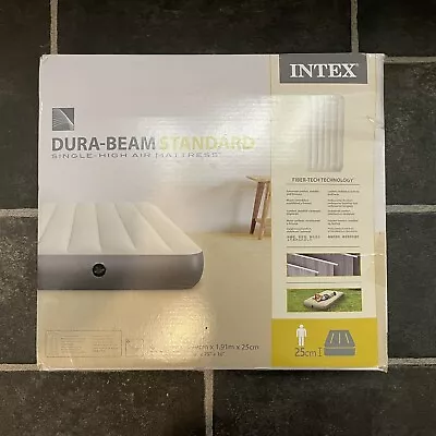 Intex Dura-Beam Standard Single-High Air Mattress Series • £16