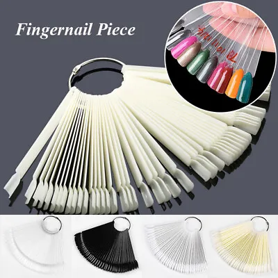 50 Display Nail Art Wheel Fan Polish Practice Color Tip Sticks Swatches Gel New • $6.50