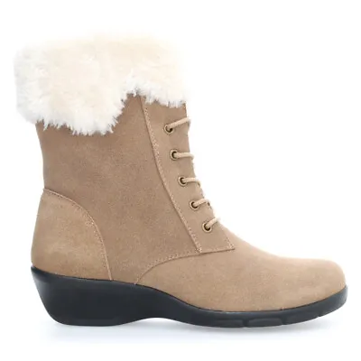 Propet Winslow Winter Lace Up Booties Womens Beige Casual Boots WFX016SLAT • £114.21
