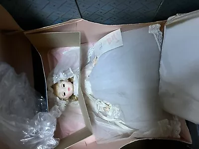 Vintage 12” Blonde Bride Doll By Madame Alexander In Original Box With Hand Tag  • $25