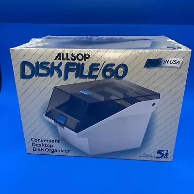 Allsop Disk File Convenient Desktop Disk Organizer Holds Up To 5 1/4  60 Floppy  • £23.75