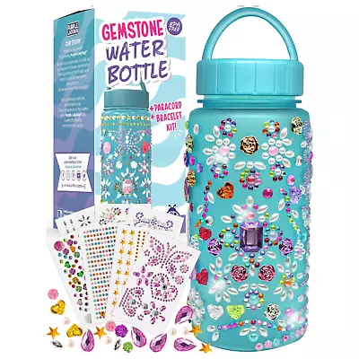 Decorate Your Own Water Bottle Craft Kits For Kids Arts Gemstone Water Bottle 6Y • £10.59