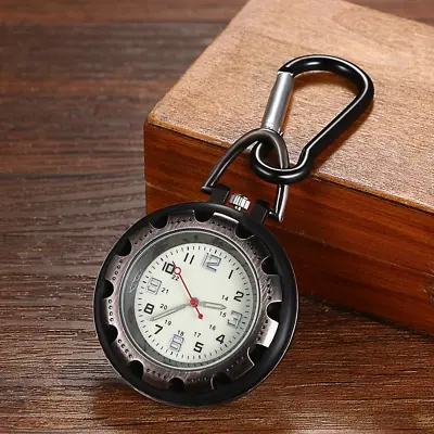 Clip On Belt Quartz Watches Fob Watch For Nurse Doctor Outdoor Sports Carabiner • $16.78