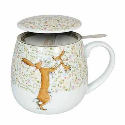 Tea Infuser Mug Konitz Guess How Much I Love You Moon And Back Snuggle Cup & Lid • £20