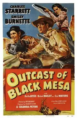 Outcast Of Black Mesa Poster Us Smiley Burnette OLD MOVIE PHOTO • $9