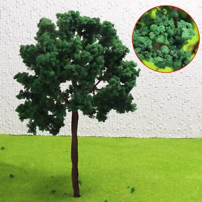 8pcs G Scale 1:25 Geep Green Model Trees Roadside Diorama 14cm Iron Wire D14070 • $18.99