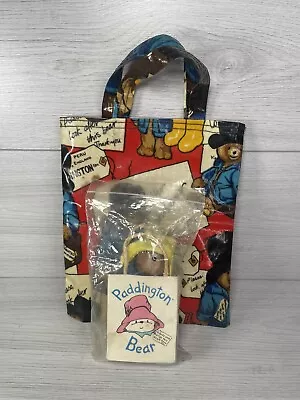 Eden Toys Paddington Bear In A Bag Red Hat And Boots 1986 5  Vintage • £34.18