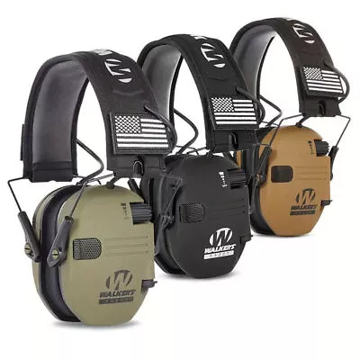 Walkers Electronic Ear Muff Shooting Ear Protection Hearing Muff Slim Anti-noise • $31.95