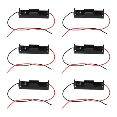 6Pcs Wired Connector 1.5V AAA Battery Holder Plastic Case Storage Box Black G9V2 • $12.43