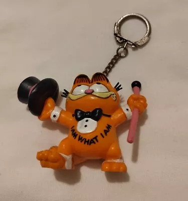 £6.99 • Buy Vintage Garfield Figure Bully W Germany I Am What I Am Keyring 
