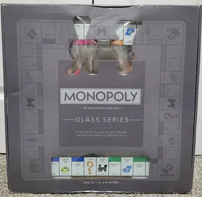 MONOPOLY Glass Series Deluxe Luxe Board Game Tempered New By WS Game Company • $122.75