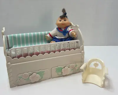 CABBAGE PATCH KIDS Magic Nursery Crib/Playpen Travel Set Mini Doll • $8.99