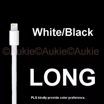 ONE LONG 2M WHITE/Black Cable For IPhone Xs/x/8/8+/7/7+/6S/6 Plus; 6S/6 • $4.99