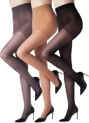 Marilyn Relax 50 Den Varicose Veins Compression Semi Opaque Black Tights • £7.99